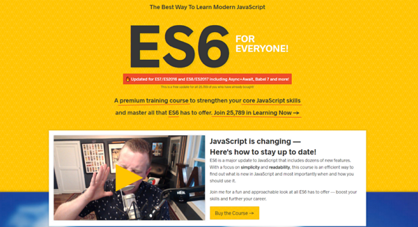 Image de l'article 'ES6 for everyone - Course review'