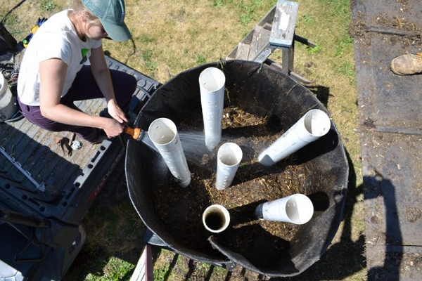 Aerial view of bioreactor