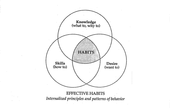 Internalized principles and patterns of behavior make our habits