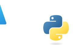 Logos of Microsoft Azure and Python