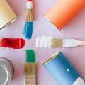 4 colored paint brushes