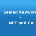 Image with ‘Sealed keyword in .NET and C#’