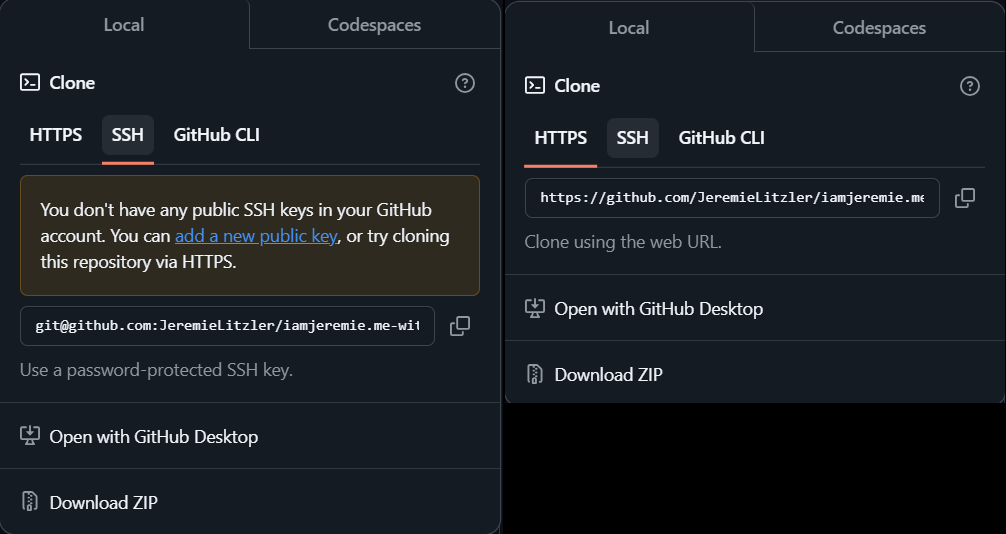 Screenshot of a GitHub project