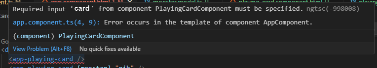 Example of TypeScript error