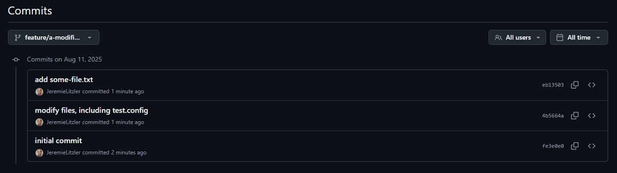 Example of commit to modify